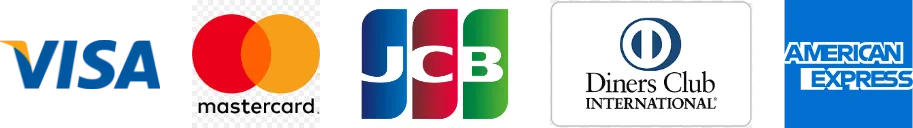visa / mastercard / jcb / Diners Club / American Express